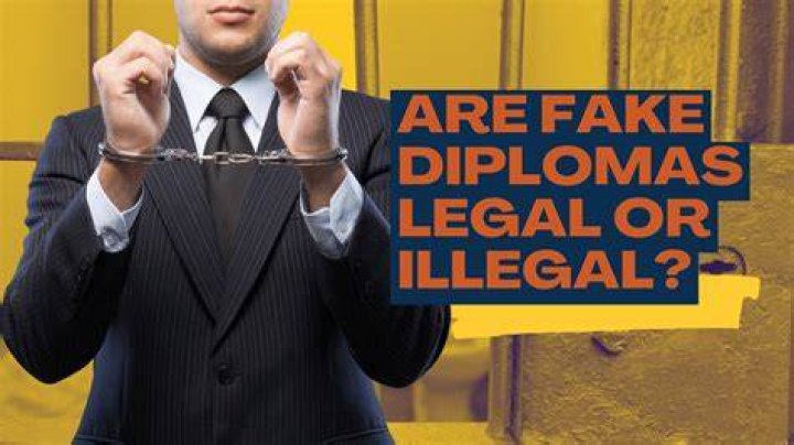 Is buying a fake diploma illegal?