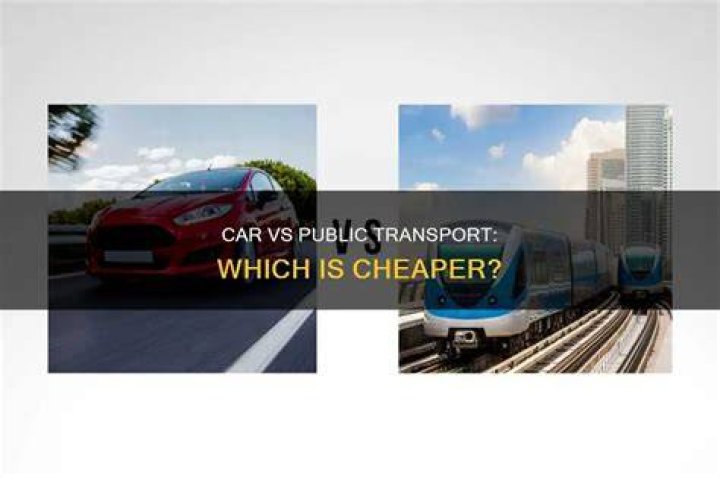 Is it cheaper to drive or use public transport?
