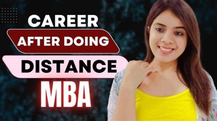 Is there any benefit of doing distance MBA?