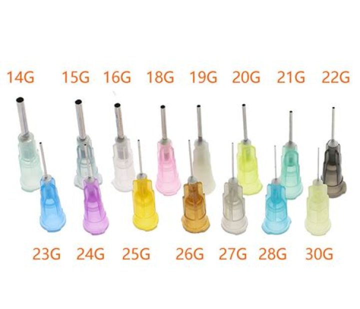 What are 23g needles used for?