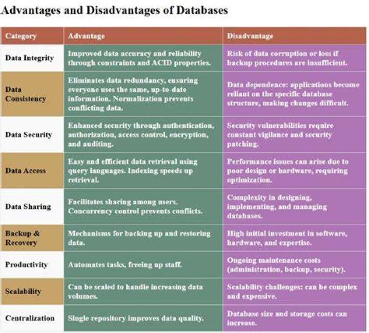 What are advantages of business databases?