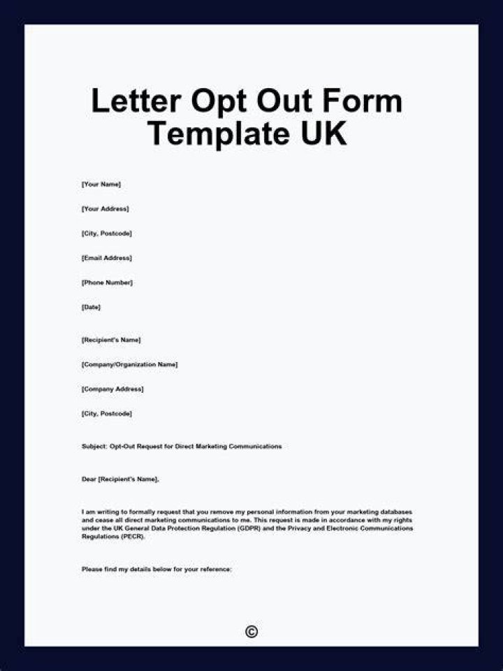 What are examples of opt-out?