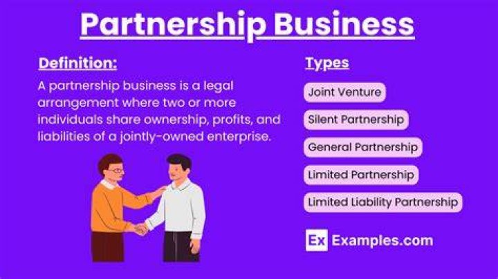 What are examples of partnership business?