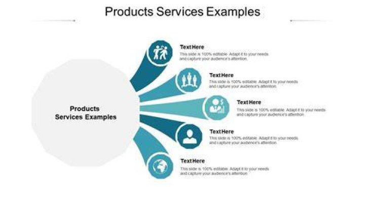 What are examples of products and services?