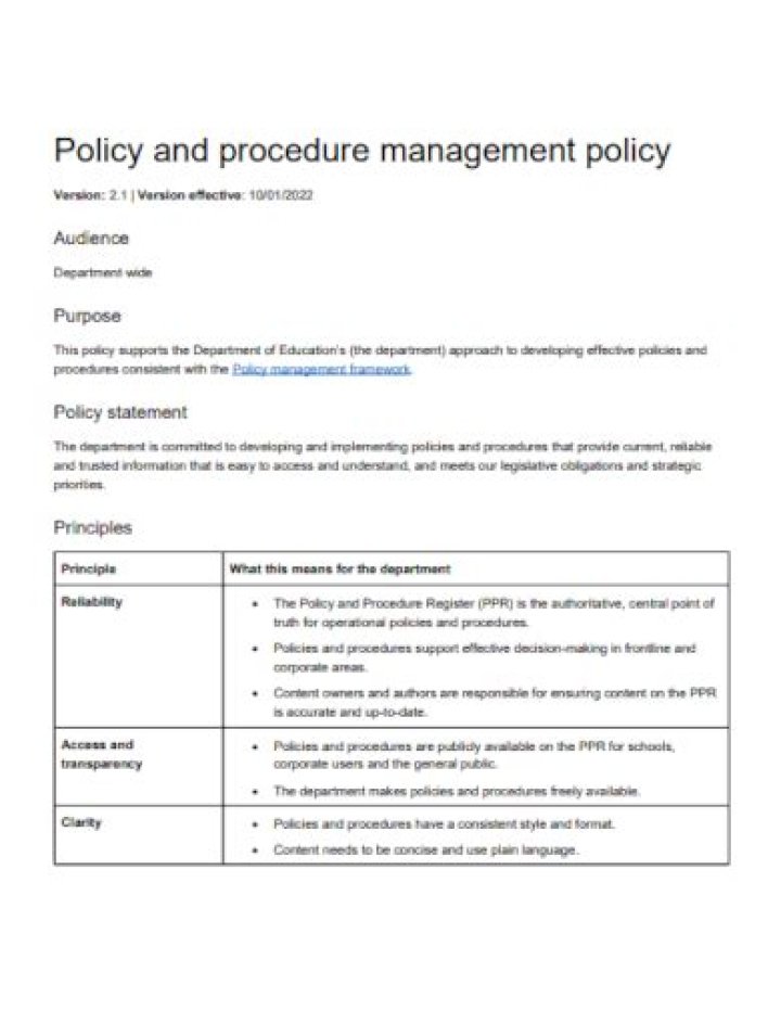 What are management policies and procedures?