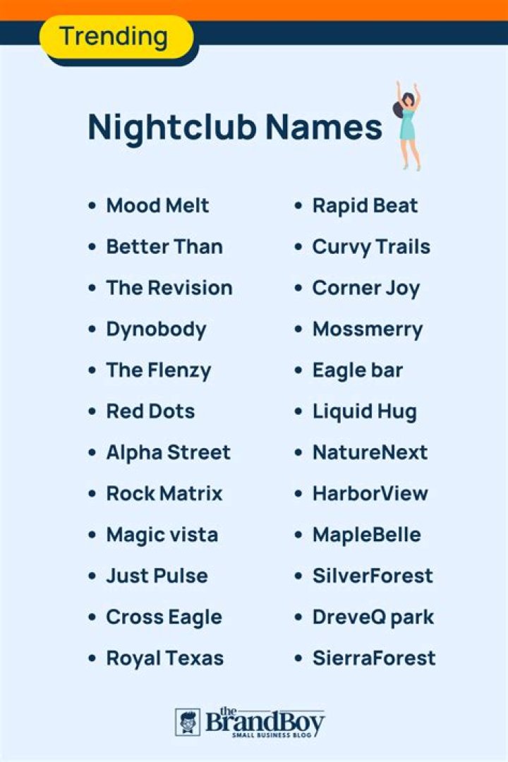 What are some good nightclub names?