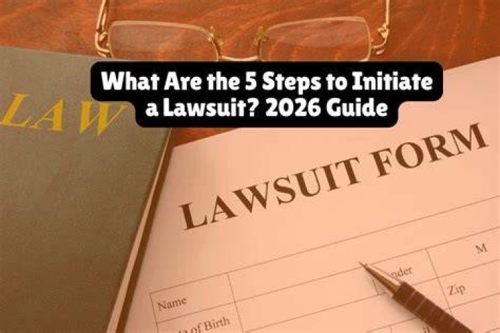 What are the 5 steps to initiate a lawsuit?