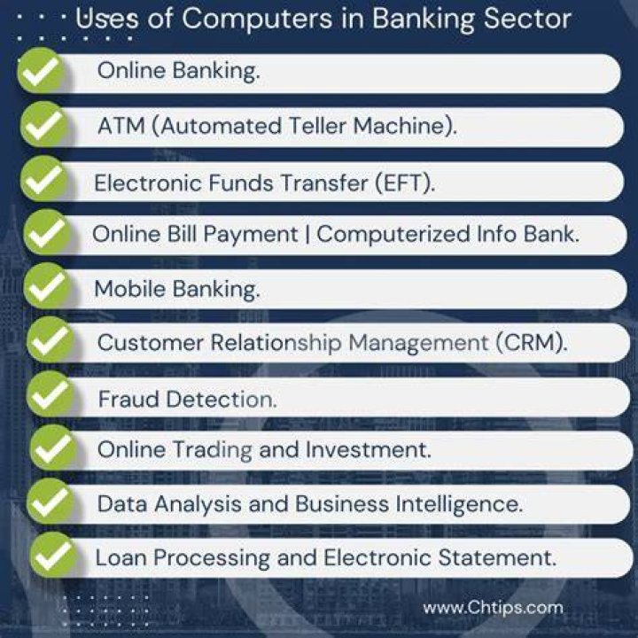 What are the benefits of computer banking and finance?