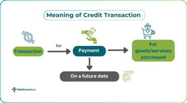 What are the credit transactions?