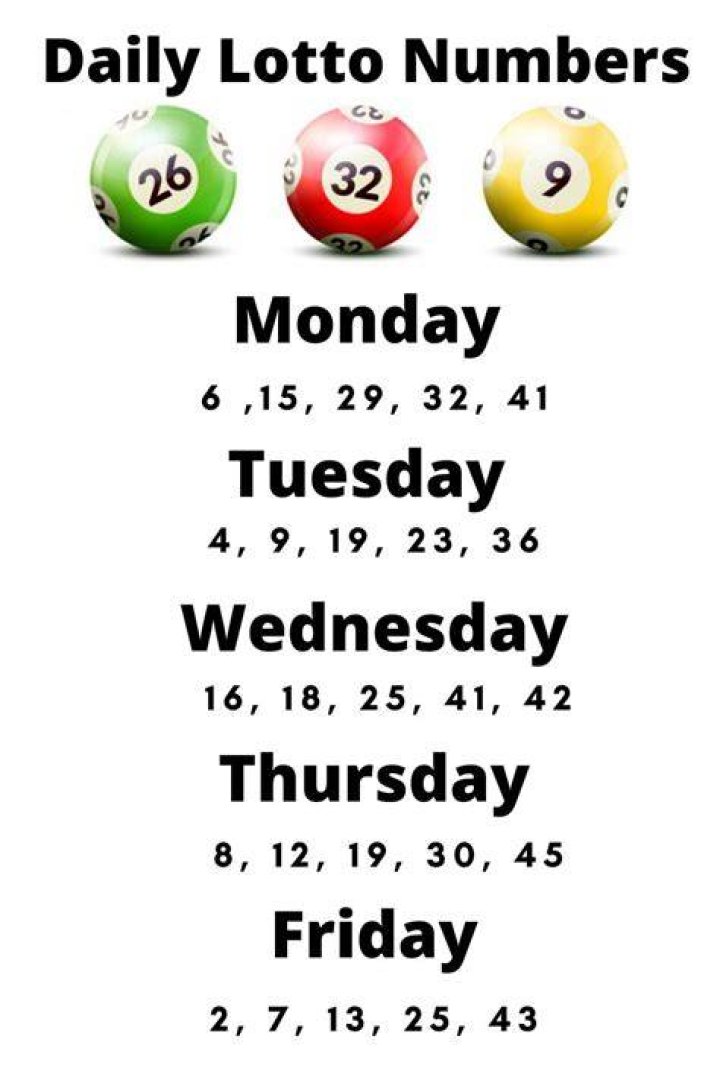 What are the lucky numbers for Saturday Lotto?
