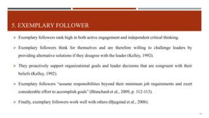 What are the responsibilities of a follower?