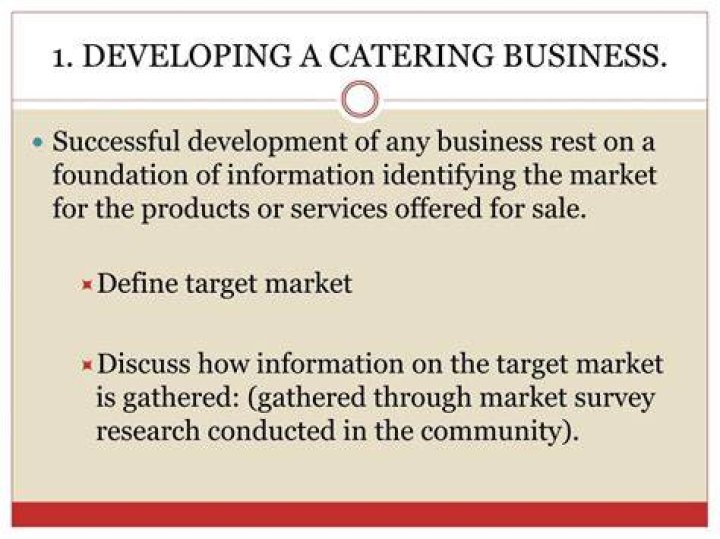 What are the two most important factors in developing a successful catering business?