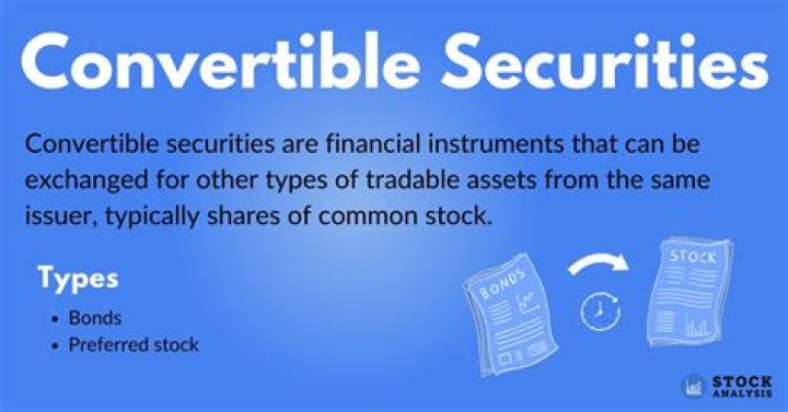 What are the types of convertible securities?