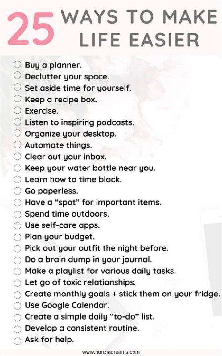 What are things that would make life easier?