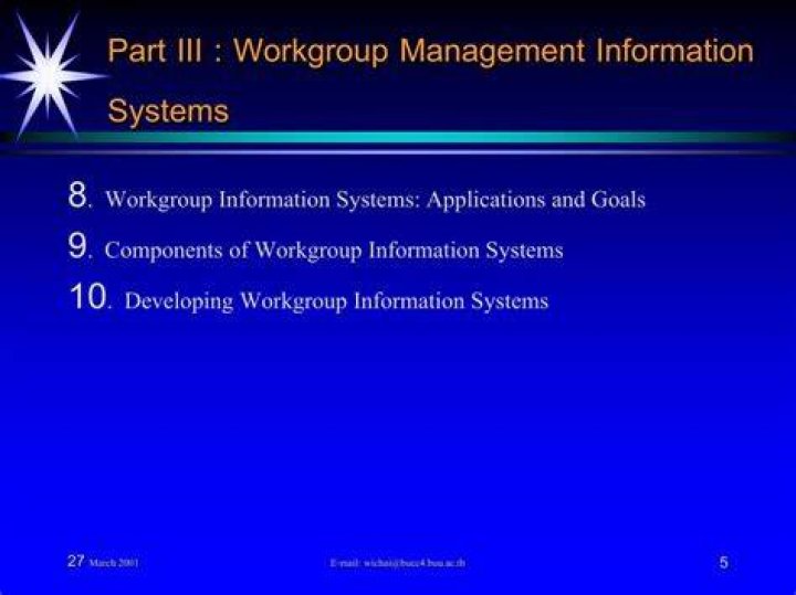 What are workgroup information systems?