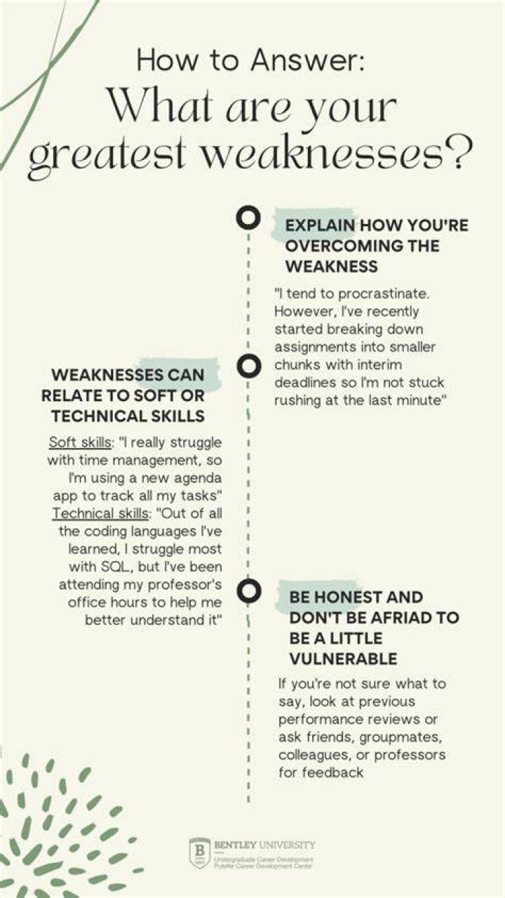 What are your weaknesses best answer?