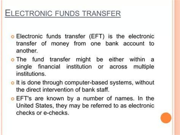 What bank fund transfer means?