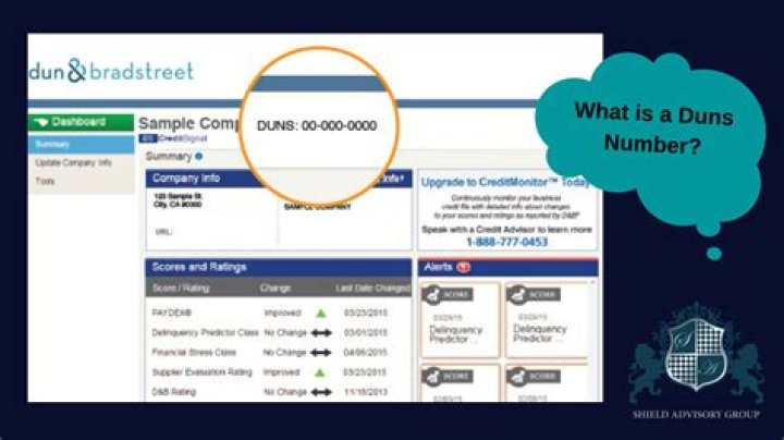 What can a business do with a DUNS number?