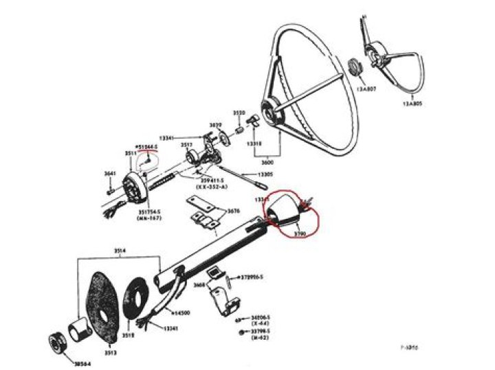 What comes with a steering column?