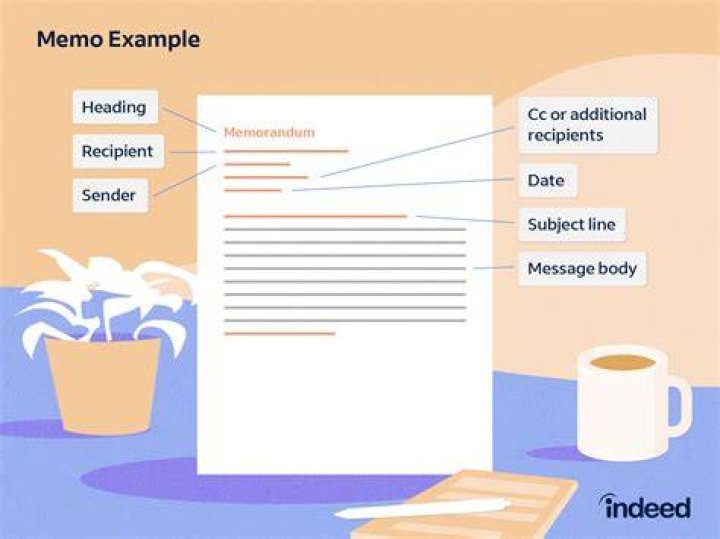 What do you include in a memo?