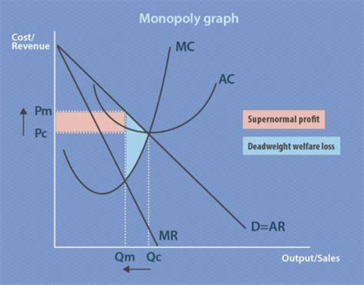 What does a monopoly result in?