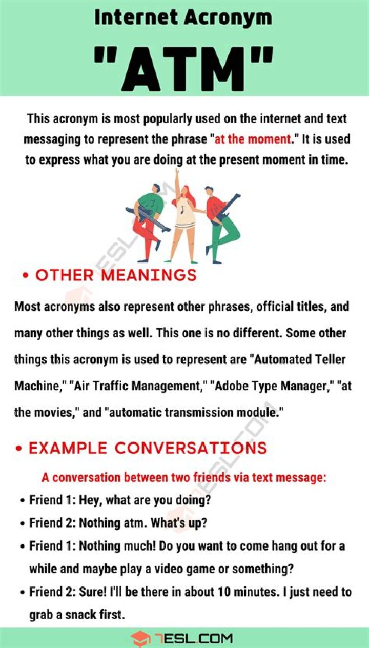 What does ATM mean slang?