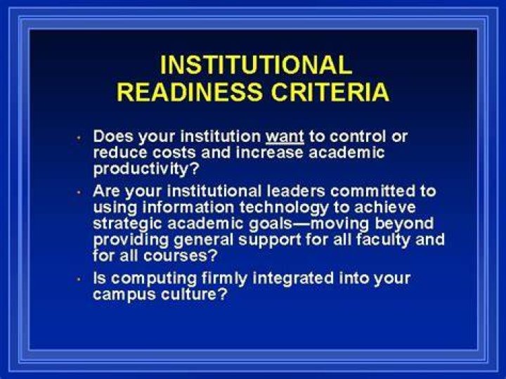 What does institutional control mean?