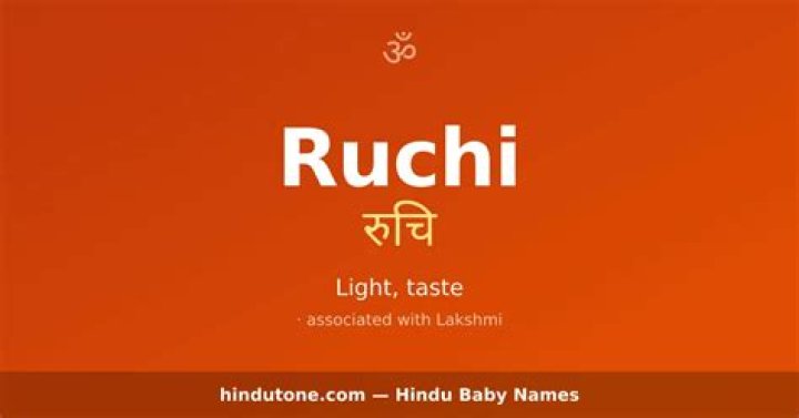 What does the word Ruchi mean?