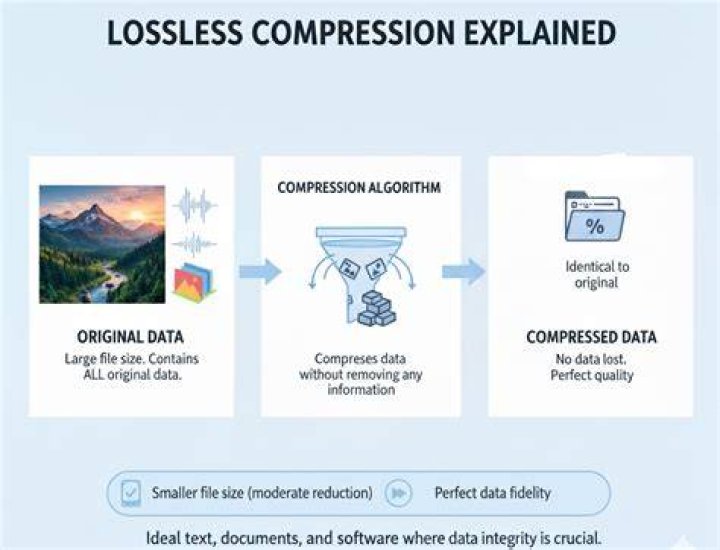 What formats use lossless compression?