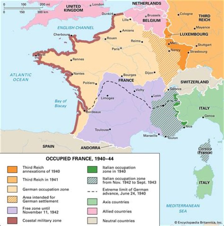 What happened when France was invaded?