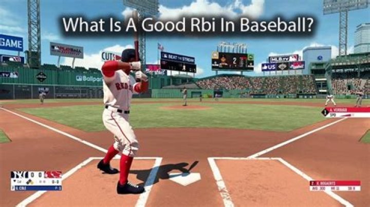What is a good RBI in baseball?