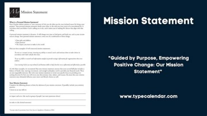 What is a mission statement statement?