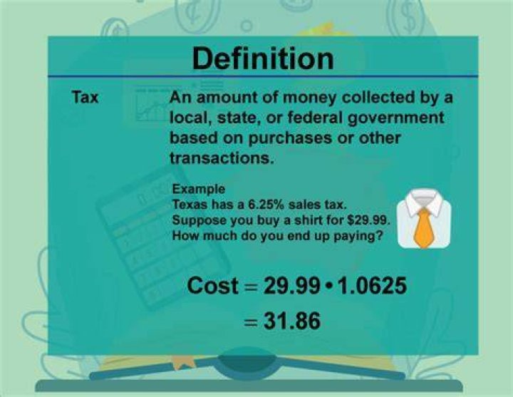 What is a simple definition of tax?