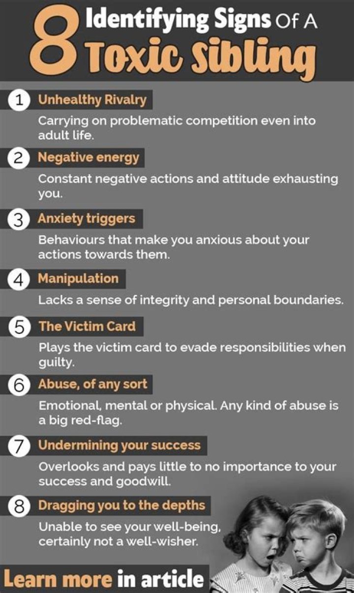 What is a toxic sibling?