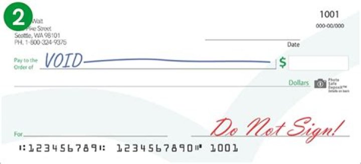 What is a voided check?