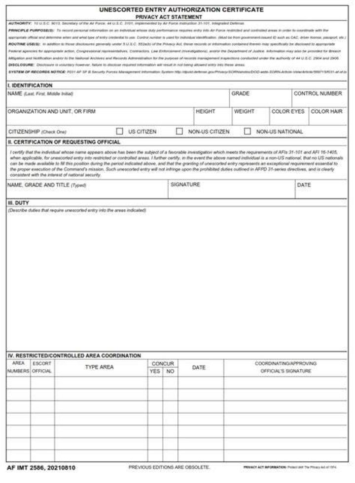 What is an AF Form?