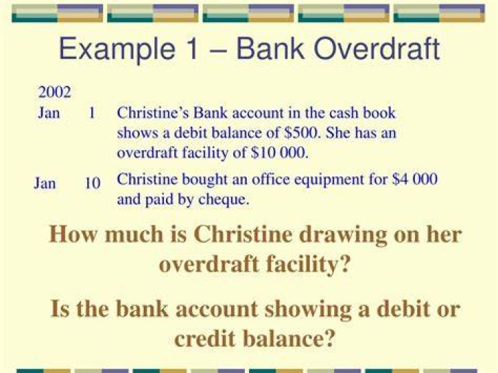 What is bank overdraft with example?