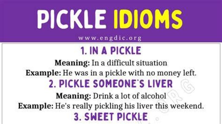 What is being in a pickle mean?