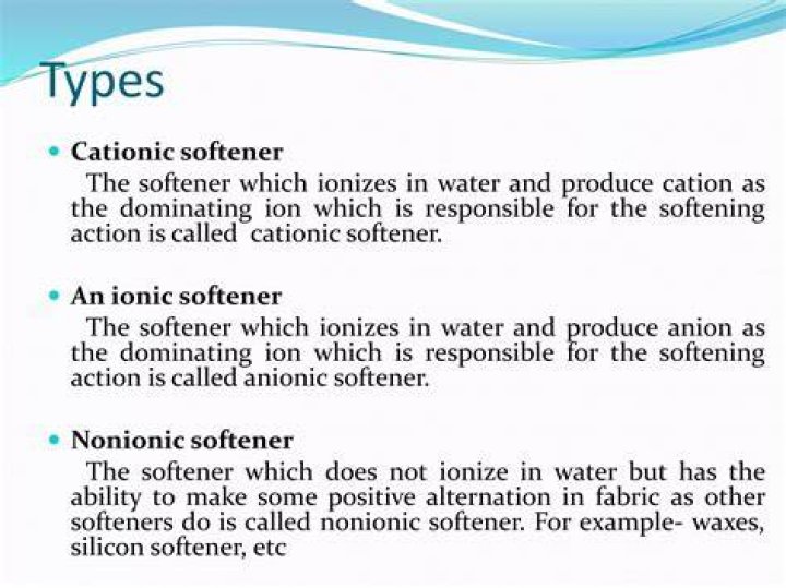 What is cationic softeners?