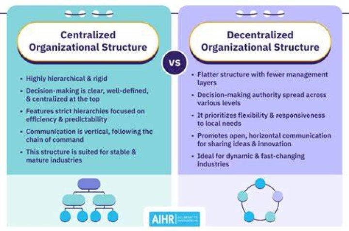 What is centralization and decentralization with example?