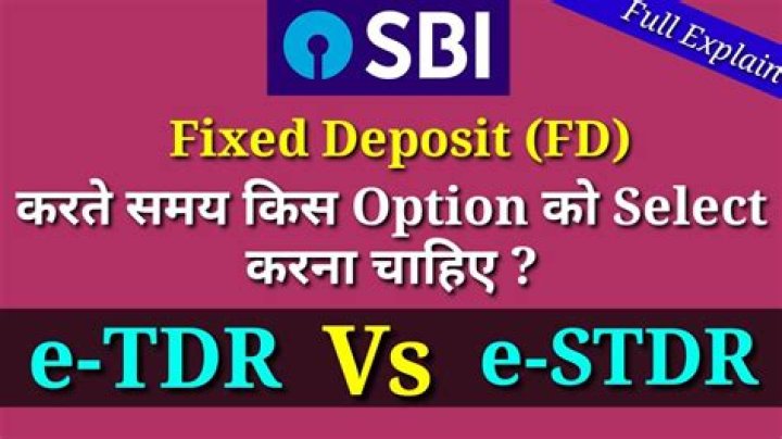 What is E TDR and e STDR?