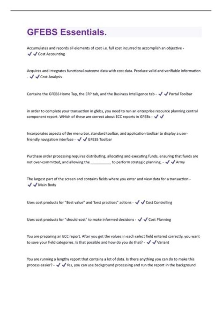 What is GFEBS?