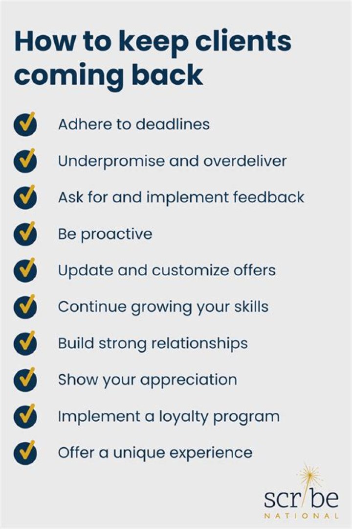 What is it called when clients keep coming back?