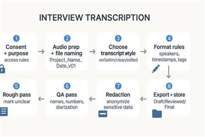 What is the best way to transcribe an interview?