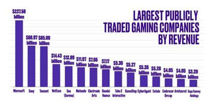 What is the biggest gaming company in the world?