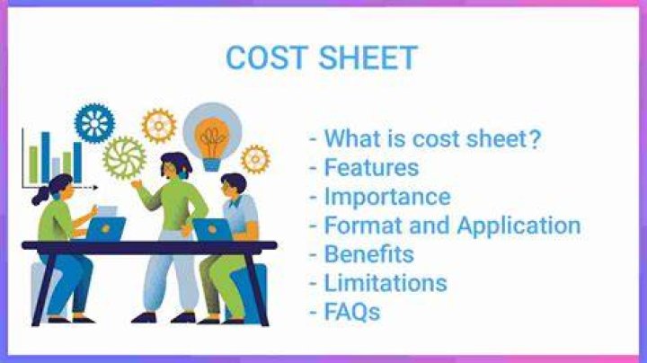 What is the cost sheet and why is it prepared?