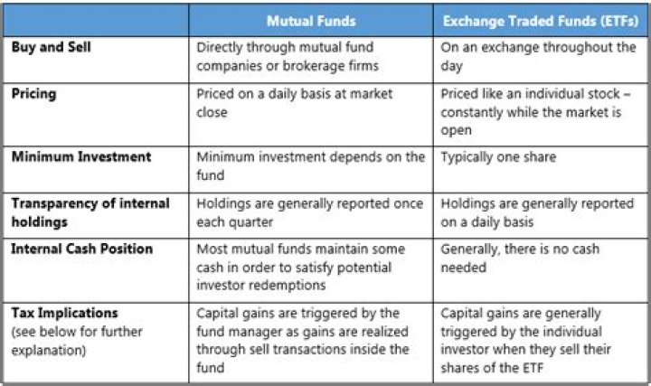 What is the difference between a stock and an Exchange Traded Fund?