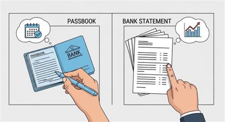 What is the difference between passbook and bank statement?