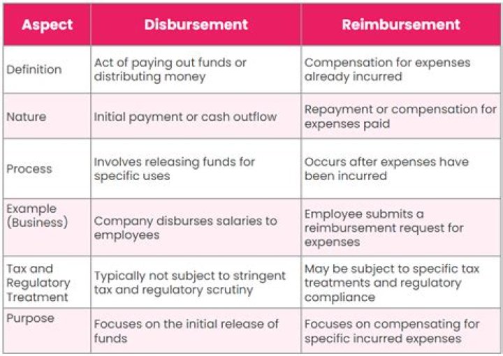 What is the difference between payment and disbursement?