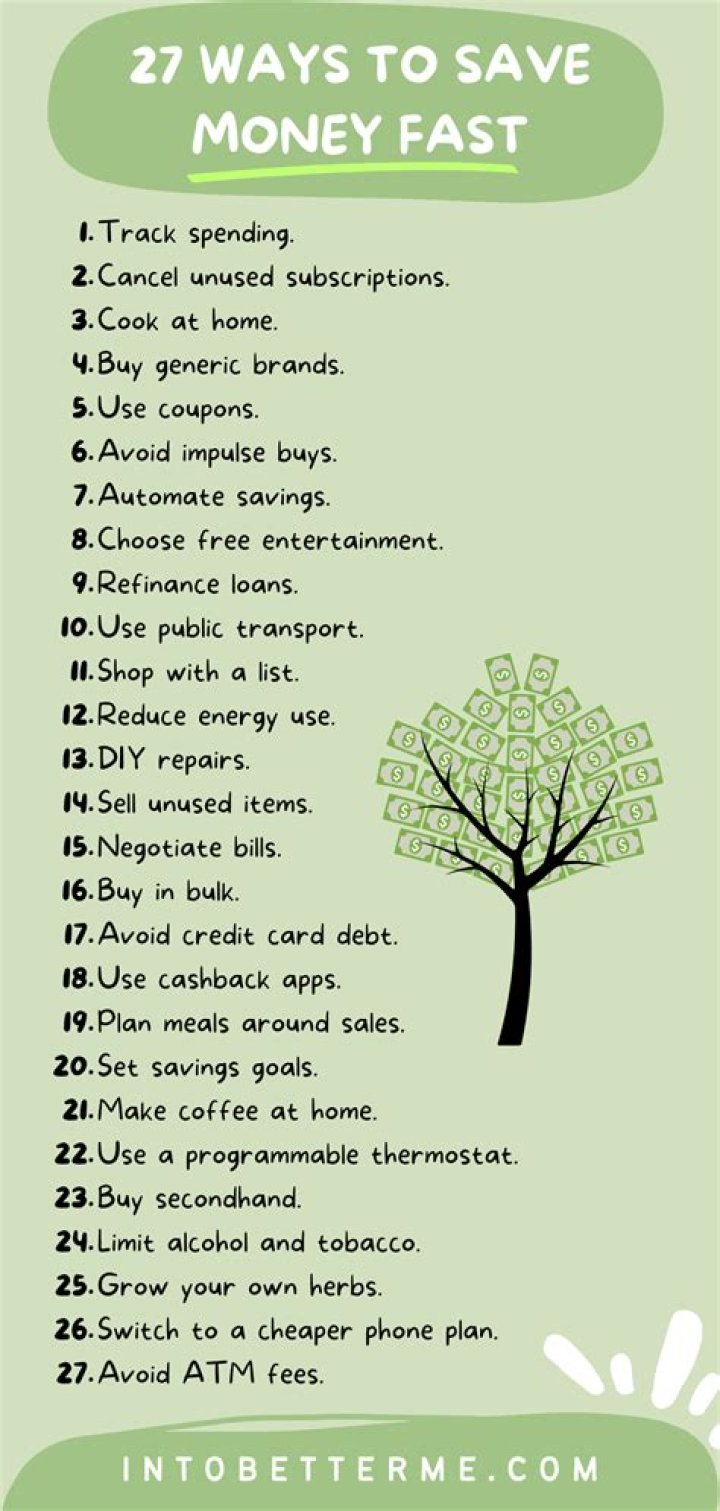 What is the easiest way to save money?